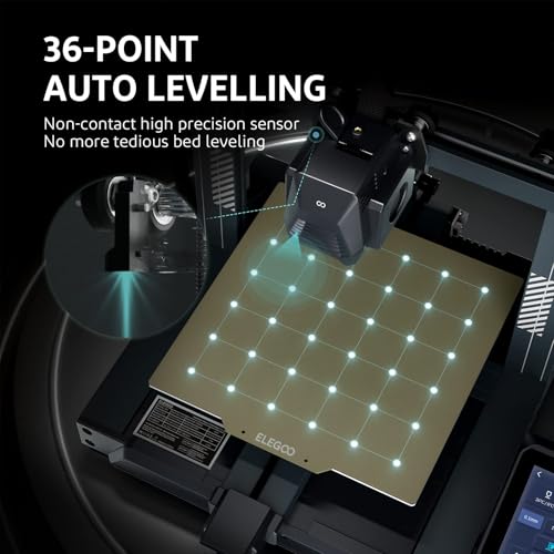 ELEGOO Neptune 3 Pro 3D Printer, Quick Assembly with Auto Leveling, Direct Drive Extruder, PEI Flexible Platform and Removable Touchscreen, 8.85x8.85x11 inch Printing Size - size: Neptune 3 Pro