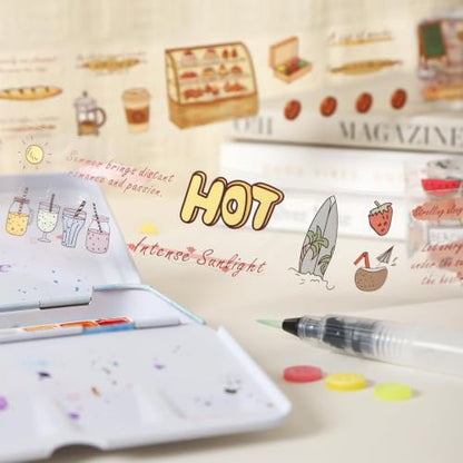 PET Tape Stickers for Journaling Supplies,Life Tape Stickers for Deco - color: Forest