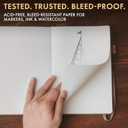 Wordsworth & Black Mixed Media Journal, 96 Pages, A5 Paper, Rose Gold - color: Rose Gold