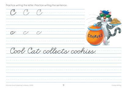 School Zone Cursive Writing Workbook: 32 Pages, 3rd Grade, 4th Grade, Practice Handwriting, Tracing, Letters, Ages 8 to 10 (I Know It! Book Series)