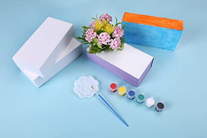AMZQNART 4pcs 8x4x2in Craft Foam Blocks White for DIY Crafting and Model - size: 8×4×2in-4pcs