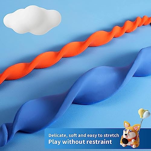 ifergoo Air Dry Clay, 50 Colors Magic Foam DIY Molding Clay for Slime | Slime add ins & Supplies, Soft & Non-Sticky, Easy to use, School Projects, Great Toys Gift for Ages 3-12 Boys & Girls Kids - color: 50 Colors
