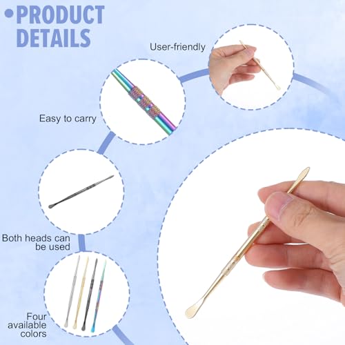 Wanmu 5Pcs Wax Carving Tools, Sculpture Tools, Sculpting Tool Spoon | Stainless Steel, Wax Carving Tool Set, for Modeling, Double-Headed, 4.7" Length