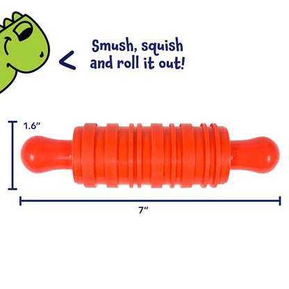 READY 2 LEARN Paint and Dough Texture Rollers, Set of 4 | Patterned Rolling Pins for Kids, Play Dough Accessories and Art Tools, Imagine Colors - style: Imagine Colors