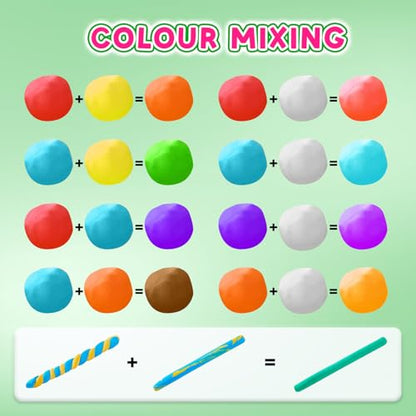 Air Dry Clay 76 Colors, Modeling Magic Clay Gift for Kids - color: 76 Colors