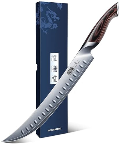 HOSHANHO Carving Slicing Knife, 10 Inch Razor Sharp Japanese Brisket Knife - size: 10"