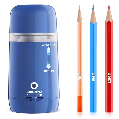 JARLINK Automatic Electric Pencil Sharpener, Rechargeable - color: Blue