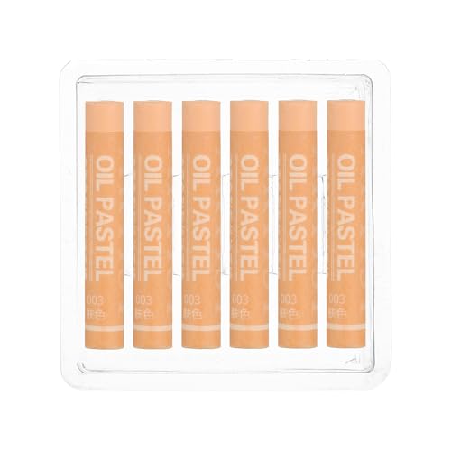 PATIKIL Skin Color Oil Pastels, 6Pcs Soft Oil Crayons Creamy Pastels Stick Art Supplies for Art Painting Drawing Blending Graffiti for Drawing Beginners Artists - color: Skin Color