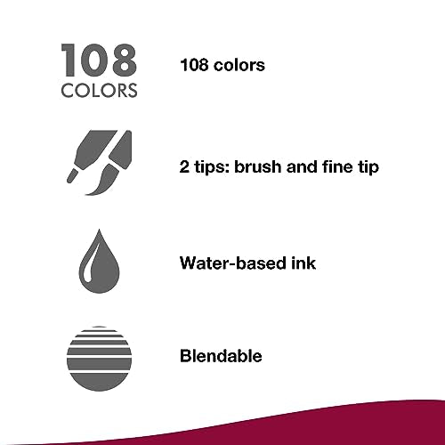 Tombow Dual Brush Pen, ABT, No. 565 (AB-T565) - color: 565 Deep Blue