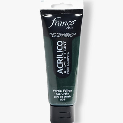 Professional Acrylic Paint – Premium Water-Based, Quick-Drying Acrylics for Artists & Crafters, Non-Toxic Rich Pigment, Multi-Surface Paint for Canvas, Wood, Paper, Ceramic & Indoor Projects Sap Green 3,38 U.S fl oz - color: Sap Green