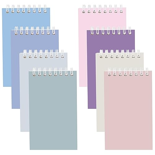 Ddaowanx Mini Notebooks,Cute 3x5 Pocket Spiral Notepads With Lined Pages - color: Delight Colors