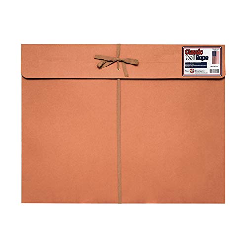 Star Products T219 17 x 22, Classic Red Rope, Paper Artist Portfolio with Tie Tape Closure, Poster, Art Storage, 17" x 22" - size: 17" x 22"