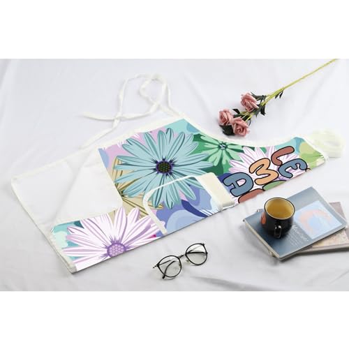 MBMSO Painting Artist Apron with Pockets Artist Painter Gifts Art Lover Gift for Art Teacher Student Painter Apron Waterproof - color: Let's Make Art Apron