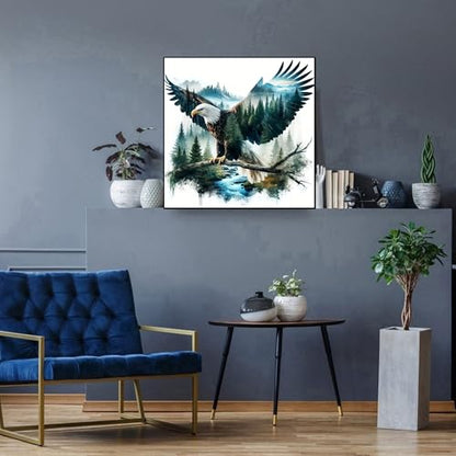 Diamond Art Kits for Adults,Eagle Diamond Painting Kits for Beginner - color: Eagle