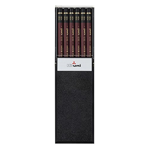 Uni Hi-Uni Wooden Pencil - 10B - Box of 12 (HU10B) - style: 10B