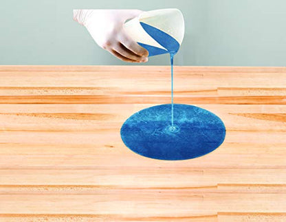 Varathane 370905 Super Glaze Pour-On High Gloss Epoxy, Quart, Metallic Blue - color: Metallic Blue