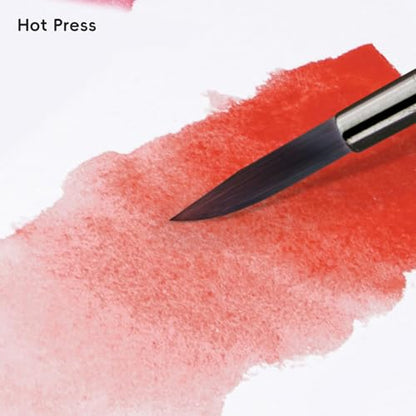 Arrtx Watercolor Sketchbook, 5.35x3.86 Hot Press | 100% Cotton, Acid-Free, 140LB/300GSM, Hardcover, 20 Sheets. Ideal Travel Journal for Artists & Students - size: 1 Pack