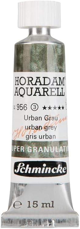 Schmincke Horadam Aquarell Super Granulation 14 956 006 Urban Black | 15 ml - color: 956 urban grey, size: 0.51 Fl Oz (Pack of 1)