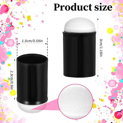 Oruola 40 PCS Finger Sponge, Black Face Painting Finger Sponges