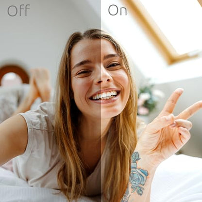 Windy City Novelties Rechargeable LED Selfie Ring Light – Clip-On 3.5” Phone Light for iPhone, Android & Laptops – USB Charging, Adjustable Brightness – Portable Selfie & Video Lighting