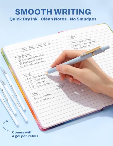 SUNEE Pencil Case with Supplies, 35PCS Aesthetic Stationery Set with Pastel Highlighters, Black Gel Pens, Mechanical Pencils & Refills, College School Supplies for Students Girls Blue Checkered - color: Blue Checkered, style: 35 Pack