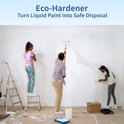 Paint Hardener for Disposal (35 Ounce) Fast Acting Solidifier for Disposal, Paint Drying Powder Absorbs 6.6 Gallons - size: 35 Ounce (Pack of 1)