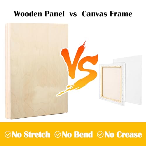 2 Pack 36x48'' Unfinished Gallery Birch Wood Canvas Panels | 1 1/2’’ Deep Wood Canvas, Cradle Boards for Painting, Acrylic Pouring, Art, Crafts, Epoxy Resin, Laser Engraving Cutting - size: 36*48 2 Pack