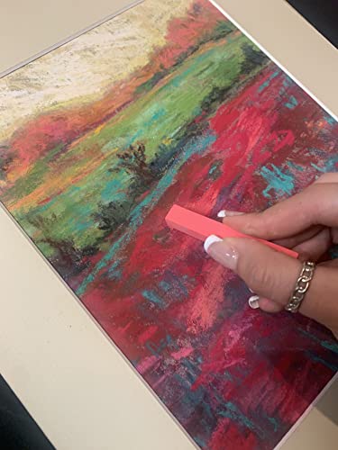 RoseArt Premium 24ct Long Soft Pastel Stick Set for Professionals - Pigment Rich, Full Size Pastel Sticks Vivid Colors
