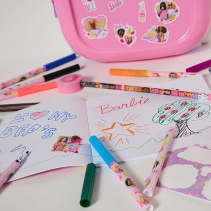 Barbie Color and Roll Activity Set with Carrying Case, Stickers, & Art Supplies - style: Barbie