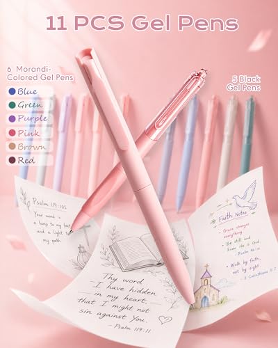 XKDOUS 40 Bible Study Kit, Journaling Supplies for Women with Case, Pink | Bible Journaling Supplies with Bible Tabs Pencil Case and More, Helps Highlight Verses, Notes and Prayers with Writing Pens - color: Pink