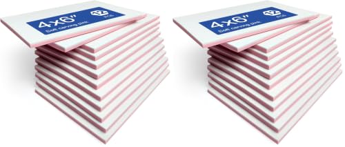 Falling in Art 24 Pack 4x6 Rubber Carving Block, Easy Cut Lino Blocks - size: 4''x6'' 24 Pack