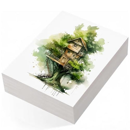 82 Sheets Watercolor Paper Bulk 4"x6", 110lb/230g Artist Trading Cards - size: 4"x6"