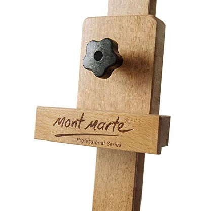 Mont Marte Signature Box Floor Easel, Beech Wood 43.5 x 44 x 150 cm (LxWxH), 17.13 x 17.32 x 59.1" - color: Floor Box Easels