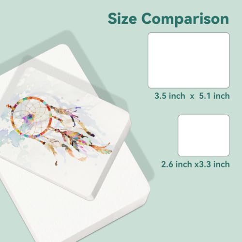 LIGHTWISH Mini Watercolor Sketchbook 60 Sheets 2.6 x 3.3 inch 100% Cotton Cold Press 300gsm/140lb,Mini Travel Small Watercolor Book Square Painting Notebook Tearable Art Paper Sketchbook - size: 2.6*3.3in