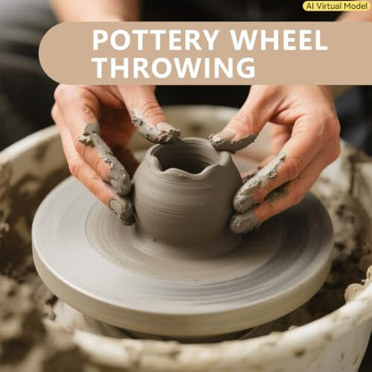 VIBRATITE 10LB Air Dry Clay, Gray Modeling Clay for Pottery & Sculpting | Easy to Shape for Hand Building, Wheel Throwing, DIY Crafts, Classroom Art Projects, Ideal for Beginners & Artists - color: Gray