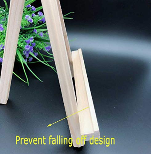 9.4 Inches Tall Wood Easels Set of Tabletop Display Easels, Art Craft Painting Easel Stand for Artist Adults Students (6pack) - style: 6pack