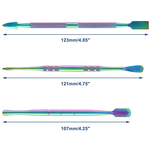 suiwotin 3PCS Wax Carving Tools, Rainbow, Stainless Steel - color: Rainbow - 3PCS