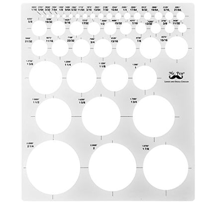 Mr. Pen French Curve and Template Ruler Set, 6 Pieces - style: 6 pcs