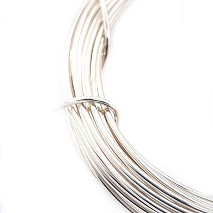 CRAFT WIRE 20 Gauge, 925 Sterling Silver Wire (Round) Dead Soft Made in USA - 5FT | Sterling Silver Wire for Jewelry Making, Wire Wrapping, Solid 925 Sterling Silver, High Quality Made in USA - size: 20 Gauge, style: 5 Feet