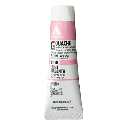 Holbein Acryla Gouache 20ml Light Magenta