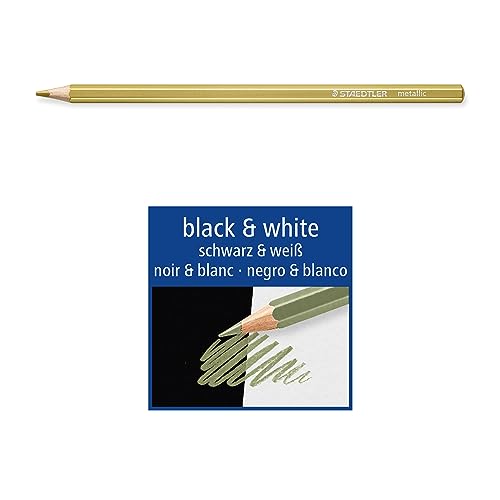 STAEDTLER 146M M12 Metallic Colouring Pencils - Assorted Colours (Tin of 12)