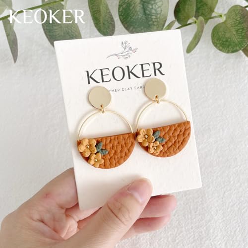 KEOKER Polymer Clay Leather Texture Roller, Leather Texture Roller for Polymer Clay, Polymer Clay Texture Roller, Like Polymer Clay Texture Sheets, Great Work with Polymer Clay Cutters - color: Litchi Grain