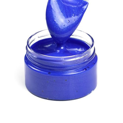 DGAGA Metallic Acrylic Paint - Turquoise Blue, 1.69 OZ - Chalk Paste, Color-shifting Glass Paint for Crafts - Blendable on Rocks, Wood, Canvas, Fabric, Ceramic - color: Metallic Turquoise Blue Paint