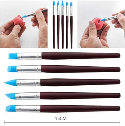 42PCS Clay Tool Set, Polymer Clay & Pottery Sculpting Tools | Clay Modeling Tools with Ball Stylus, Carving Tools, Cutting Wire & Sponge for Ceramic, Sugar Craft and DIY Crafts - color: 42Pcs