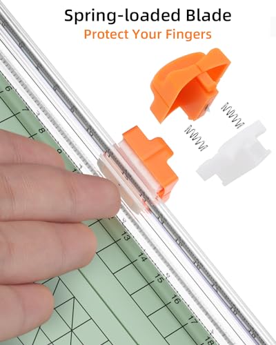 Firbon A5 Paper Cutter, Small Straight Paper Trimmer with Side Ruler | Morandi Compact Design | Cuts Photo, Cardstock, Labels & Coupons | Portable Desktop Slicer | Scrapbooking & Craft Projects - color: A5-morandi