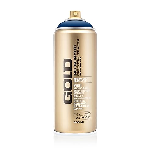 Montana Cans Montana GOLD 400 ml Color, Shock Blue Dark Spray Paint, MXG-S5020 - color: Shock Dark Blue, size: 13.5 Fl Oz (Pack of 1)