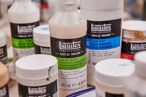 Liquitex Professional Gesso Surface Prep Medium, 473ml (16-oz), Clear - color: Clear, size: 16 Fl Oz (Pack of 1), style: 16-oz