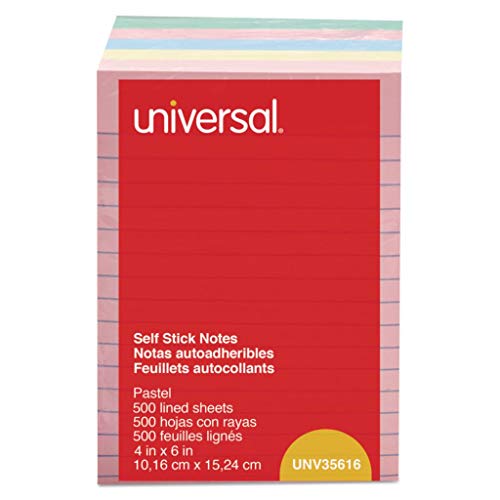 Self-Stick Notes 1-1/2 x 2 4 Pastel Colors 12 100-Sheet Pads/Pack