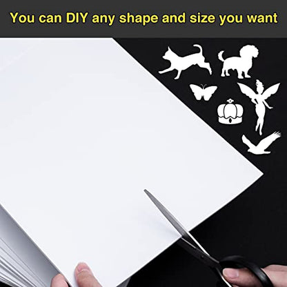 MEARCOOH Self Adhesive Foam Sheets, White 9x12 Inch 2mm Sticky Eva Foam Paper for Crafts Cardmaking Photo Frames Classroom Scrapbooking Christmas Crafts (White 10 Sheets) (Pack of 3) - color: White Self-adhesive, size: 9X12in-2mm (Pack of 3)