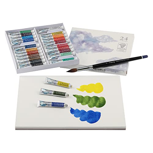 Marie's Masters Quality Watercolor Paint - Raw Sienna, 9 mL - Concentrated Color, Pure Pigments, High Lightfastness Ratings - color: Raw Sienna